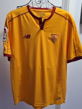 New Balance Yellow and Maroon Football Jersey